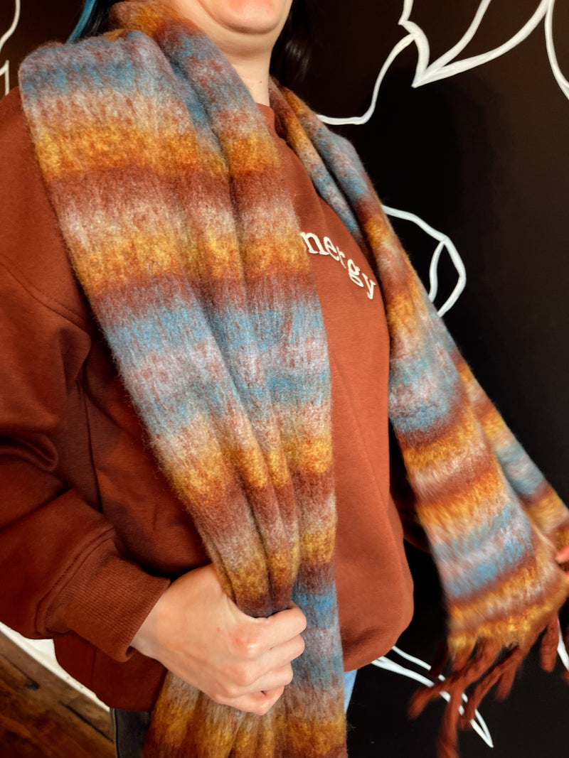 OMBRE SCARF (RUST)